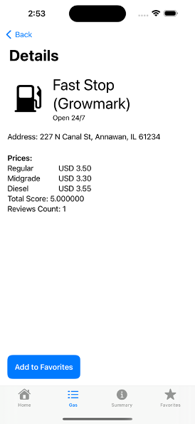GasMate App Screenshot 3